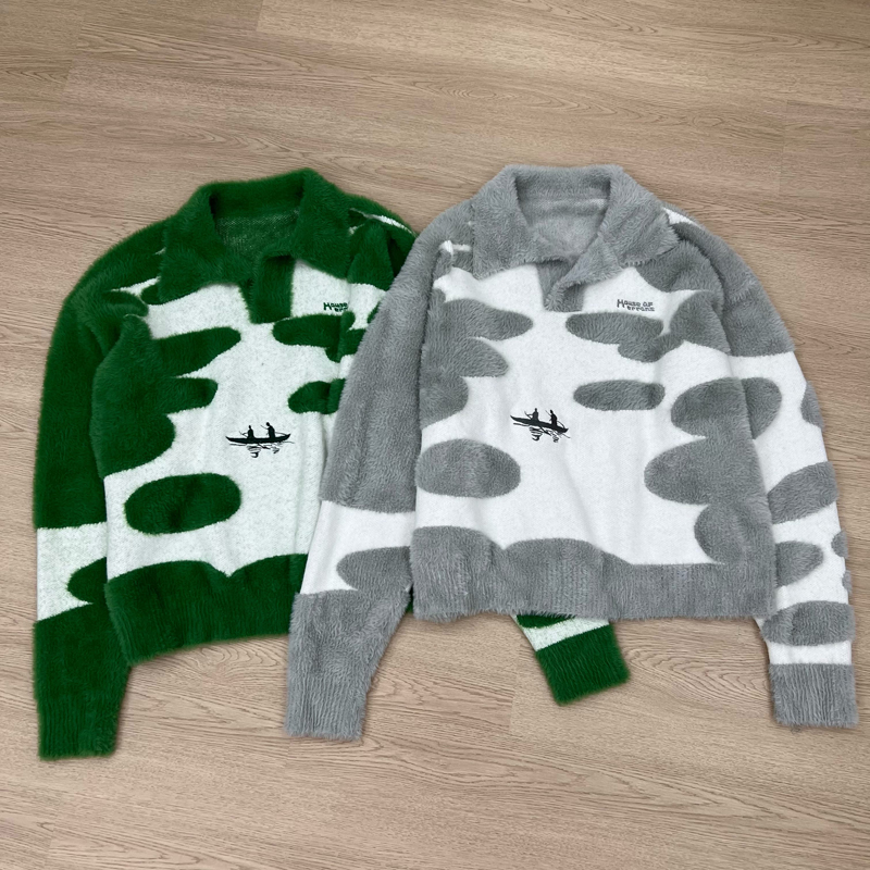 Men'S Fashion Zip Sweater - Streetwear Trend House of Errors Sweater