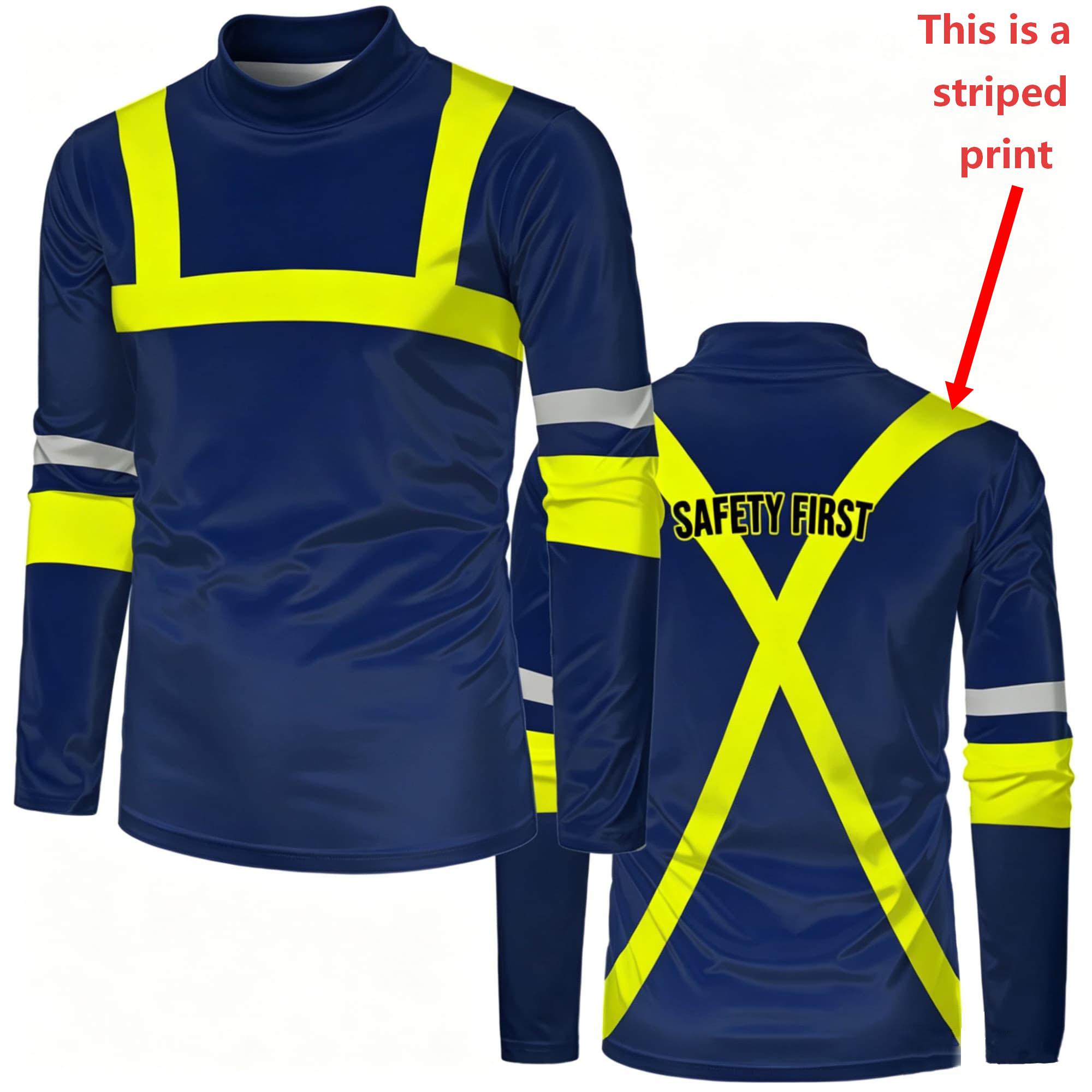 Men'S Fashion T Shirts - Men Mock Neck Long Sleeve T‑Shirt