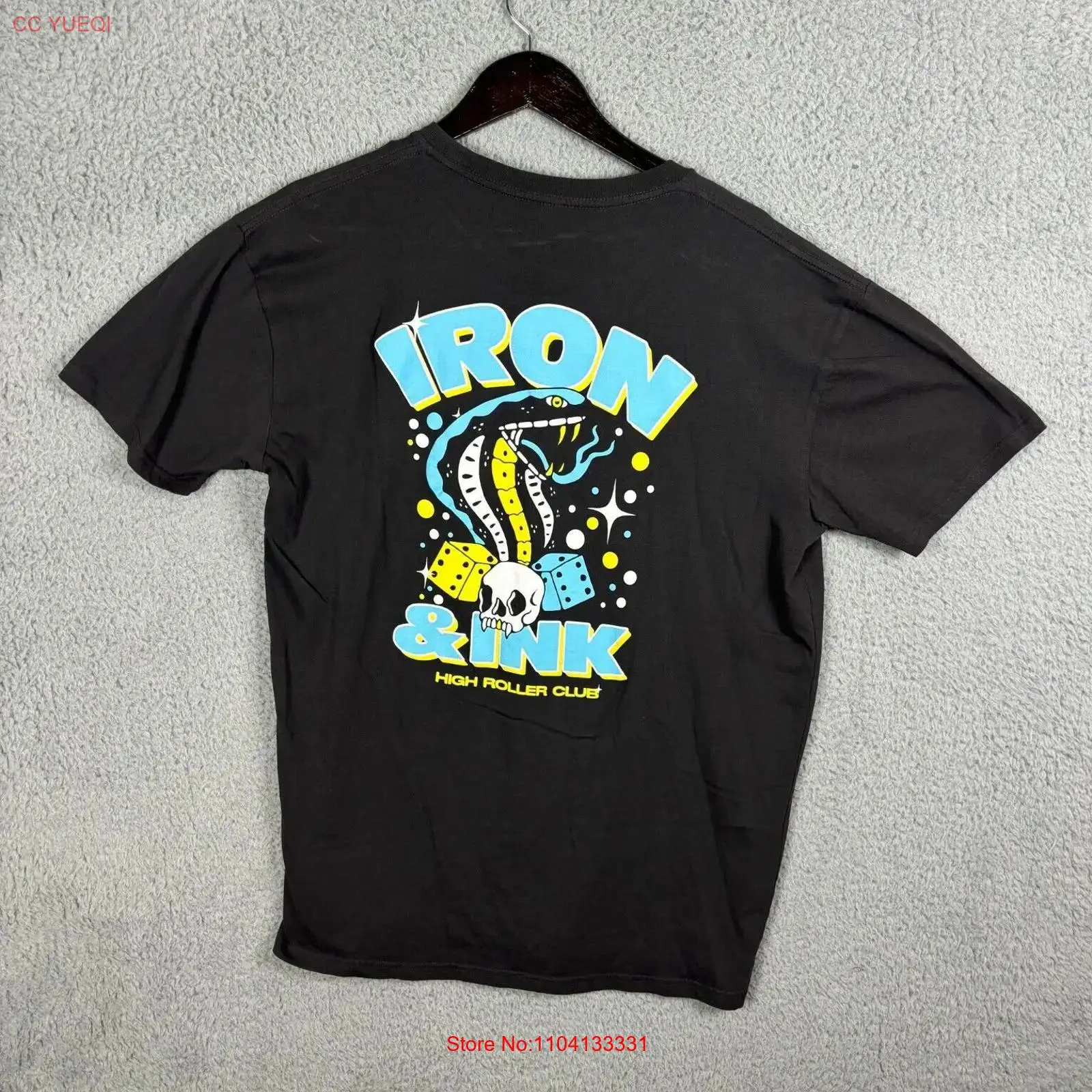 Mens Fashion Black Shirt - Iron and Ink Fitness T Shirt