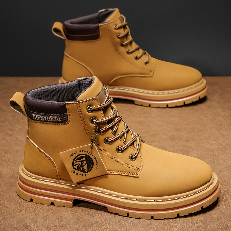 Men'S Fashion Hiking Boots - Fashion Men's High‑Top Boots, Soft Comfort