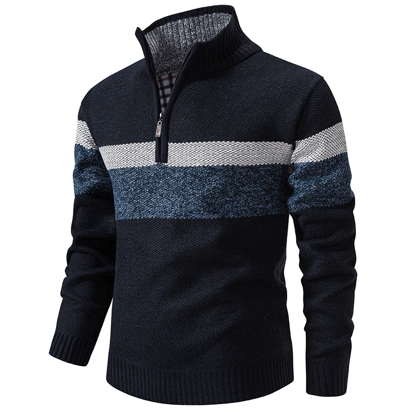 Men'S Fashion Zip Sweater - Men's Winter Sweaters Turtleneck Zipper Pullovers