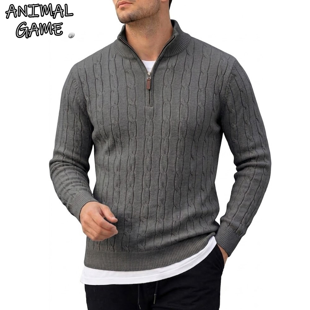 Men's Long Sleeve Half Zip Pol - Men'S Fashion Zip Sweater review and price