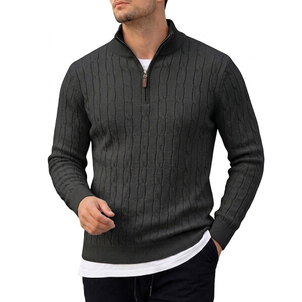 Men's Long Sleeve Half Zip Pol - Men'S Fashion Zip Sweater review and price