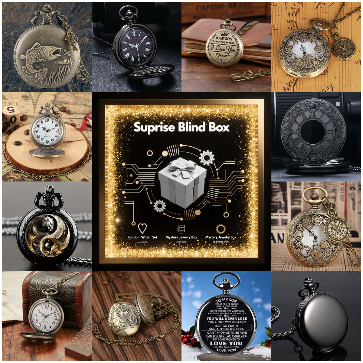 1PC Surprise Mystery Watch Bli - Men'S Fashion Box review and price