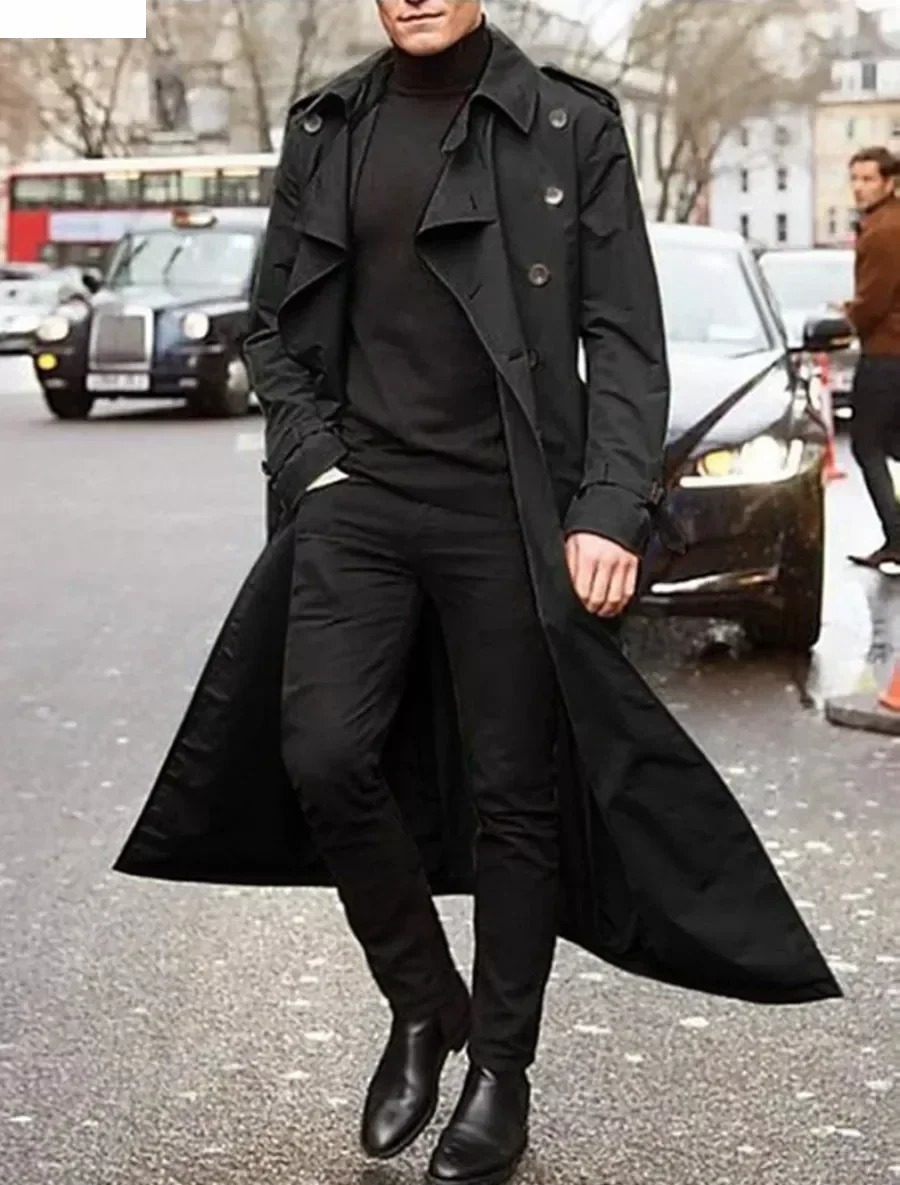 Men's Long Trench Coats Jacket - Men'S Fashion X review and price