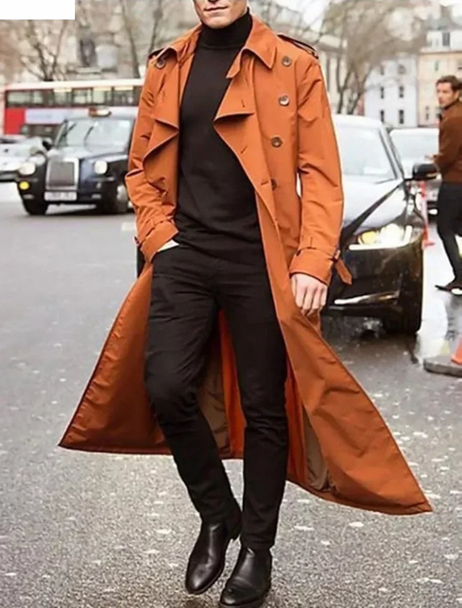 Men's Long Trench Coats Jacket - Men'S Fashion X review and price
