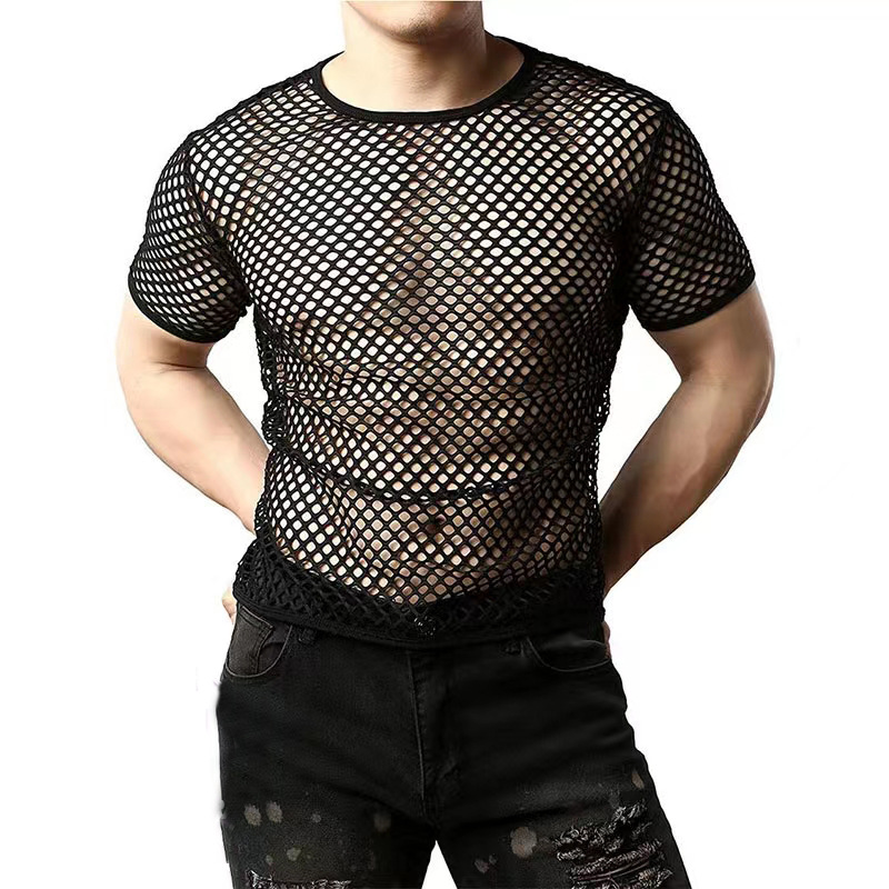 Sexy Hollow Out Mens Black Fis - Men'S Fashion Night Out review and price