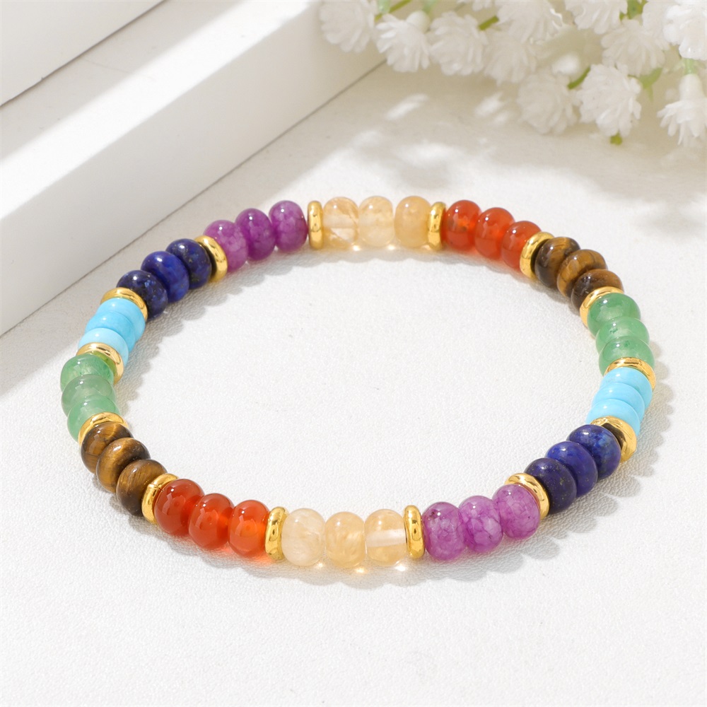 Natural Stone Disc Beaded Brac - Mens Fashion Discord review and price