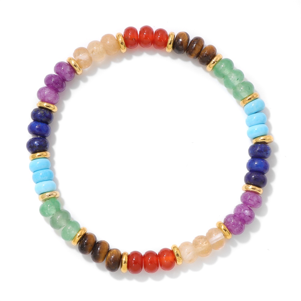Natural Stone Disc Beaded Brac - Mens Fashion Discord review and price