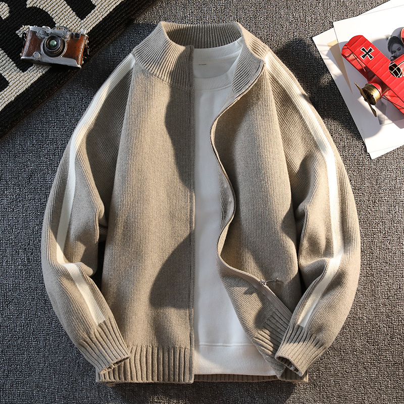 Trendy Men's Fashion Cardigan  - Men'S Fashion Zip Sweater review and price
