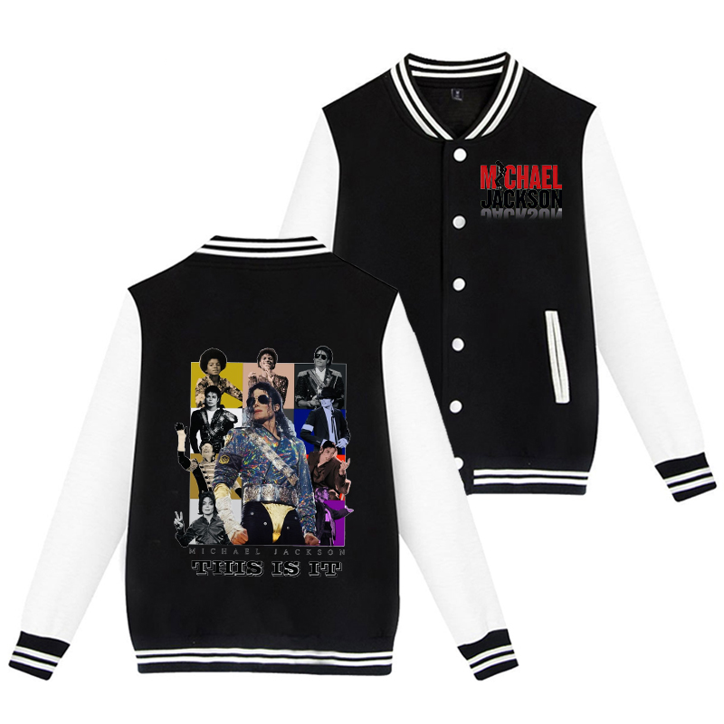 Michael Jackson Adult Baseball - Men'S Fashion Zip Sweater review and price