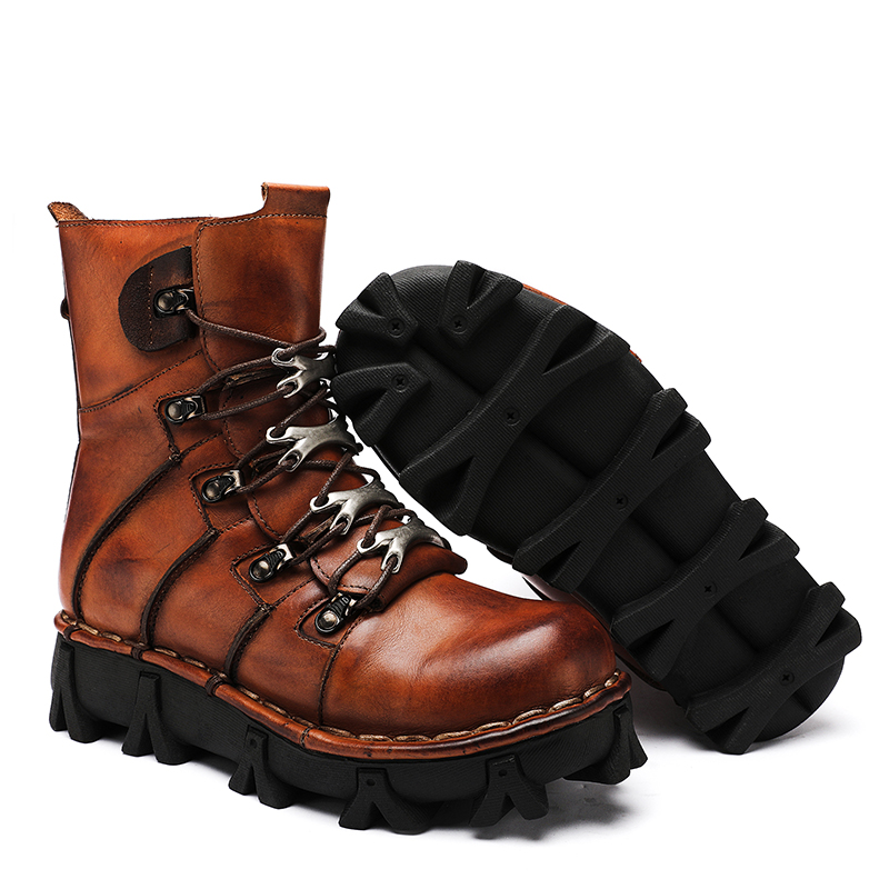 Fashion Men's Cowhide Genuine  - Men'S Fashion Hiking Boots review and price