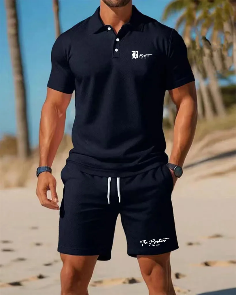 Summer New Men's Polo Shirt Se - Mens Fashion Trend review and price