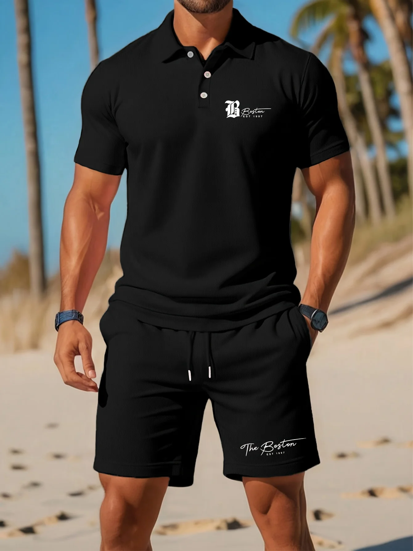 Summer New Men's Polo Shirt Se - Mens Fashion Trend review and price