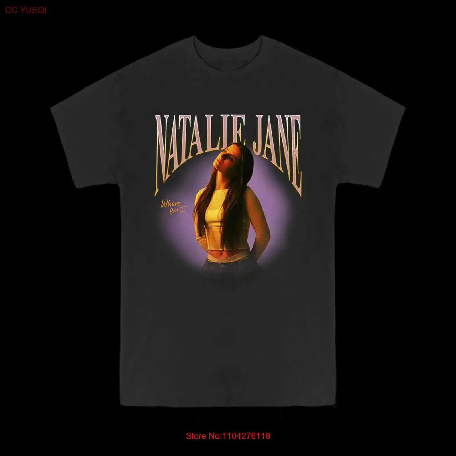 Natalie Jane T Shirt Size S 5X - Mens Fashion Black Shirt review and price