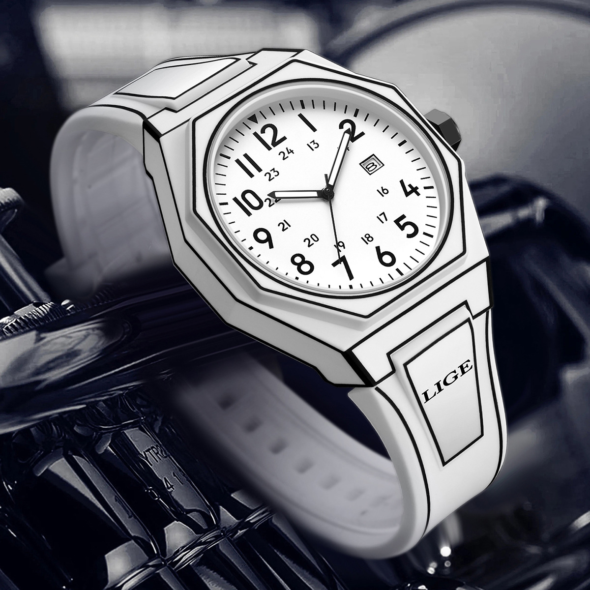 LIGE New Men Watch Military Me - Men'S Fashion Box review and price