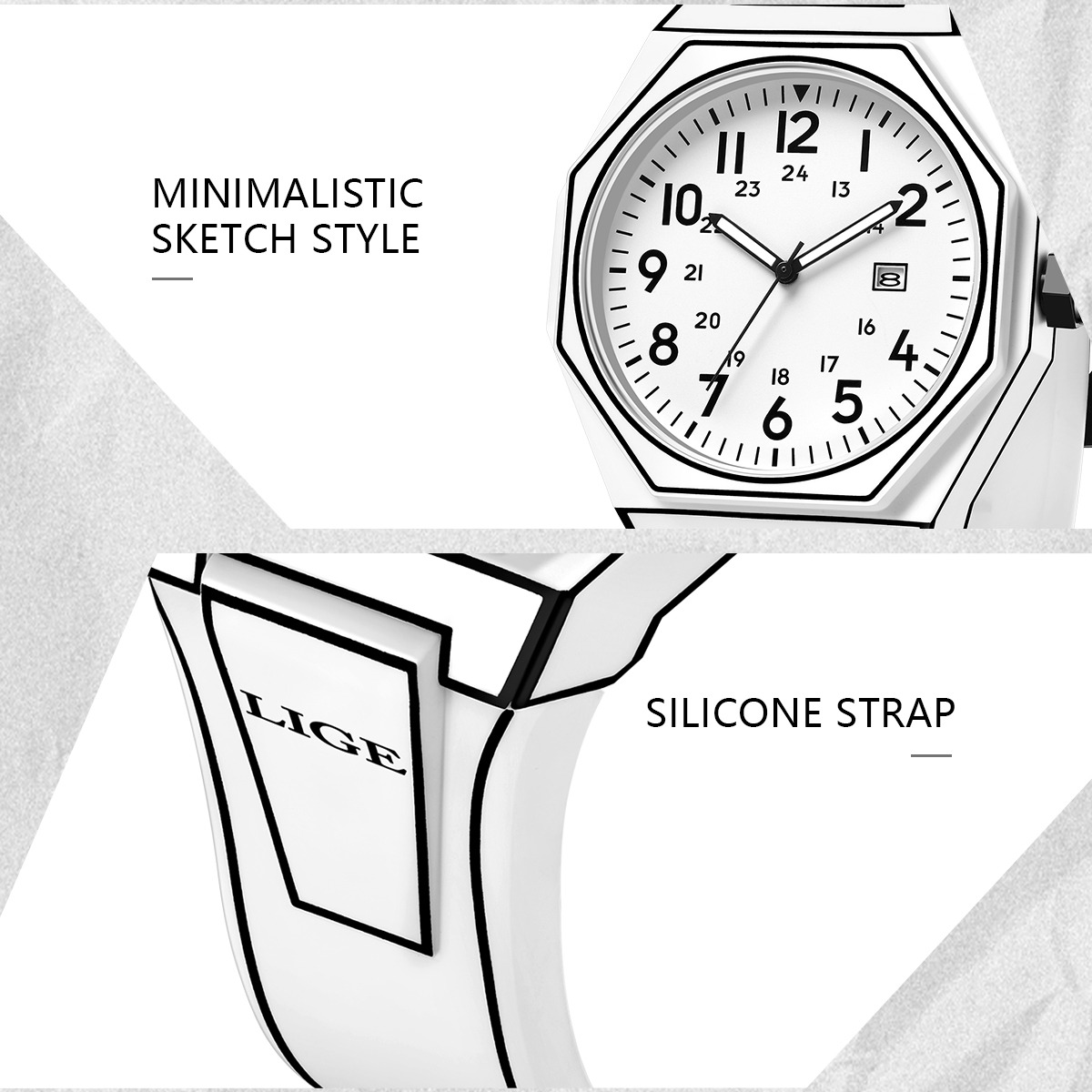 LIGE New Men Watch Military Me - Men'S Fashion Box review and price