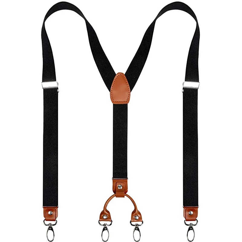 2.5cm 4 Clips Suspenders Clips - Jeans Shirt Fashion For Men review and price