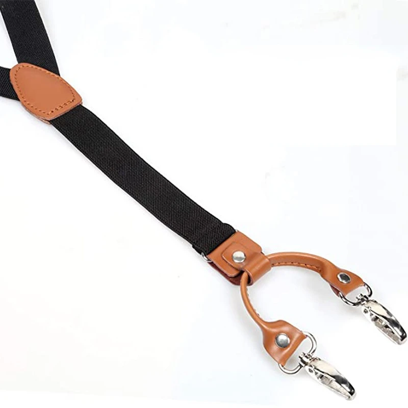 2.5cm 4 Clips Suspenders Clips - Jeans Shirt Fashion For Men review and price
