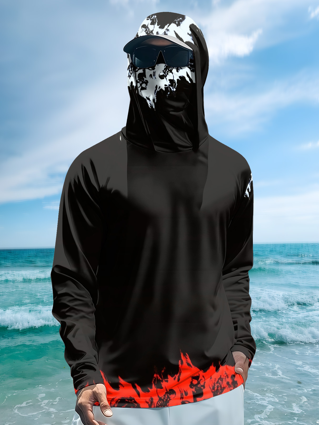 Men Hood Fishing Shirt long sl - Men'S Fashion T Shirts review and price