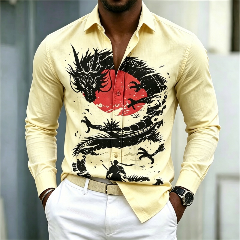 2026 New Men's Shirt White Bla - Mens Fashion Trend review and price