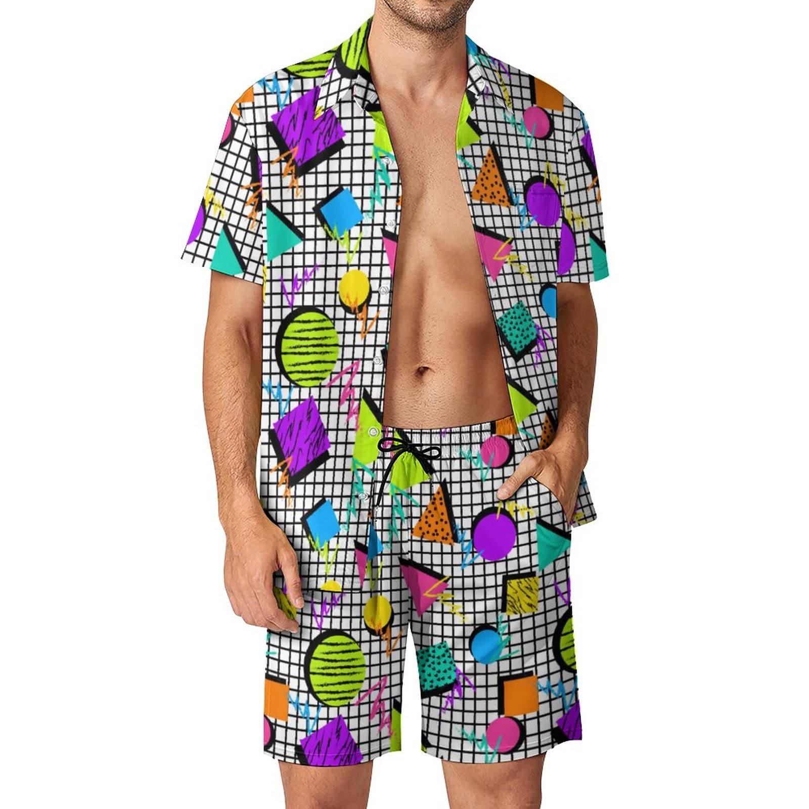 Summer Irregular Geometric 3D  - Mens Fashion Trend review and price