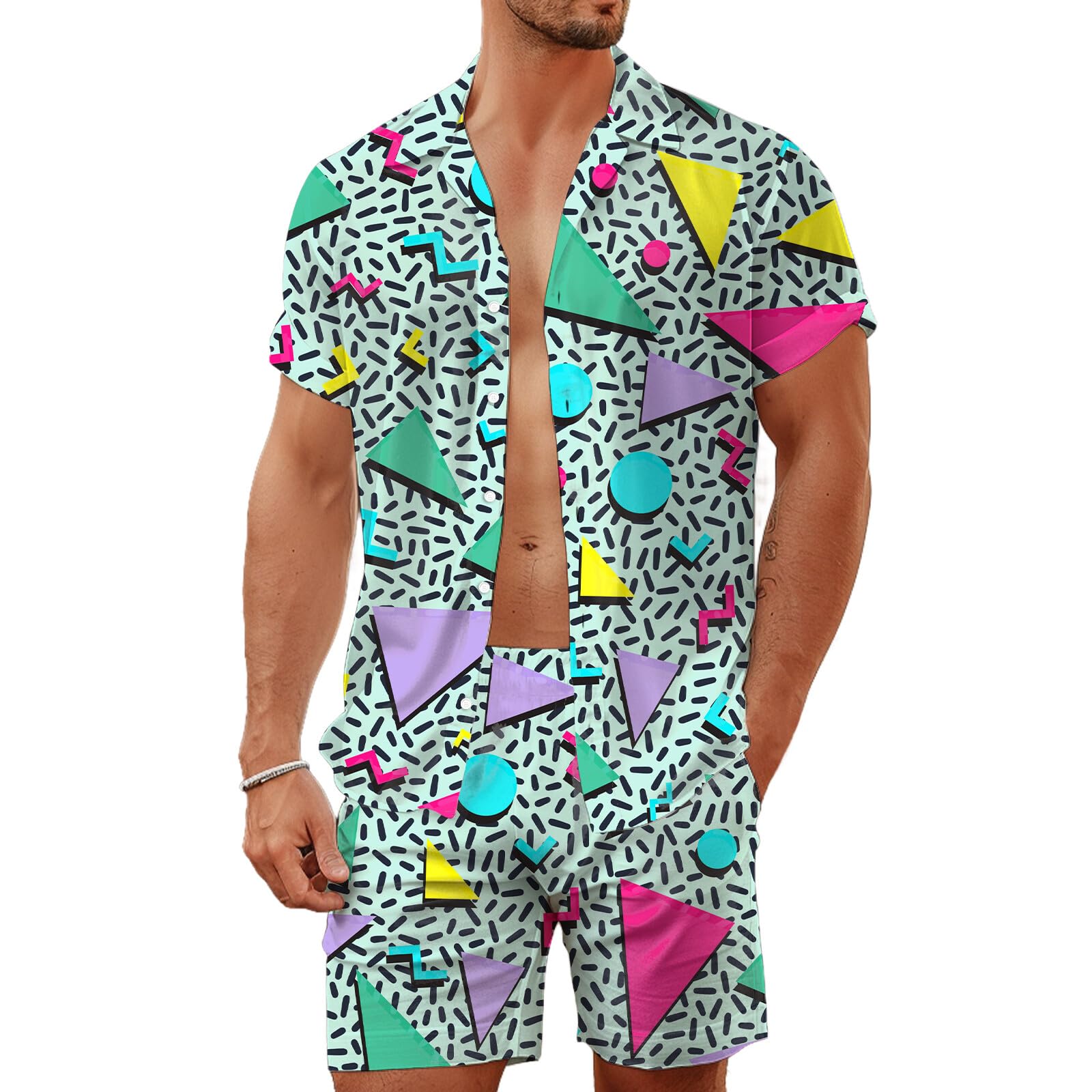 Summer Irregular Geometric 3D  - Mens Fashion Trend review and price