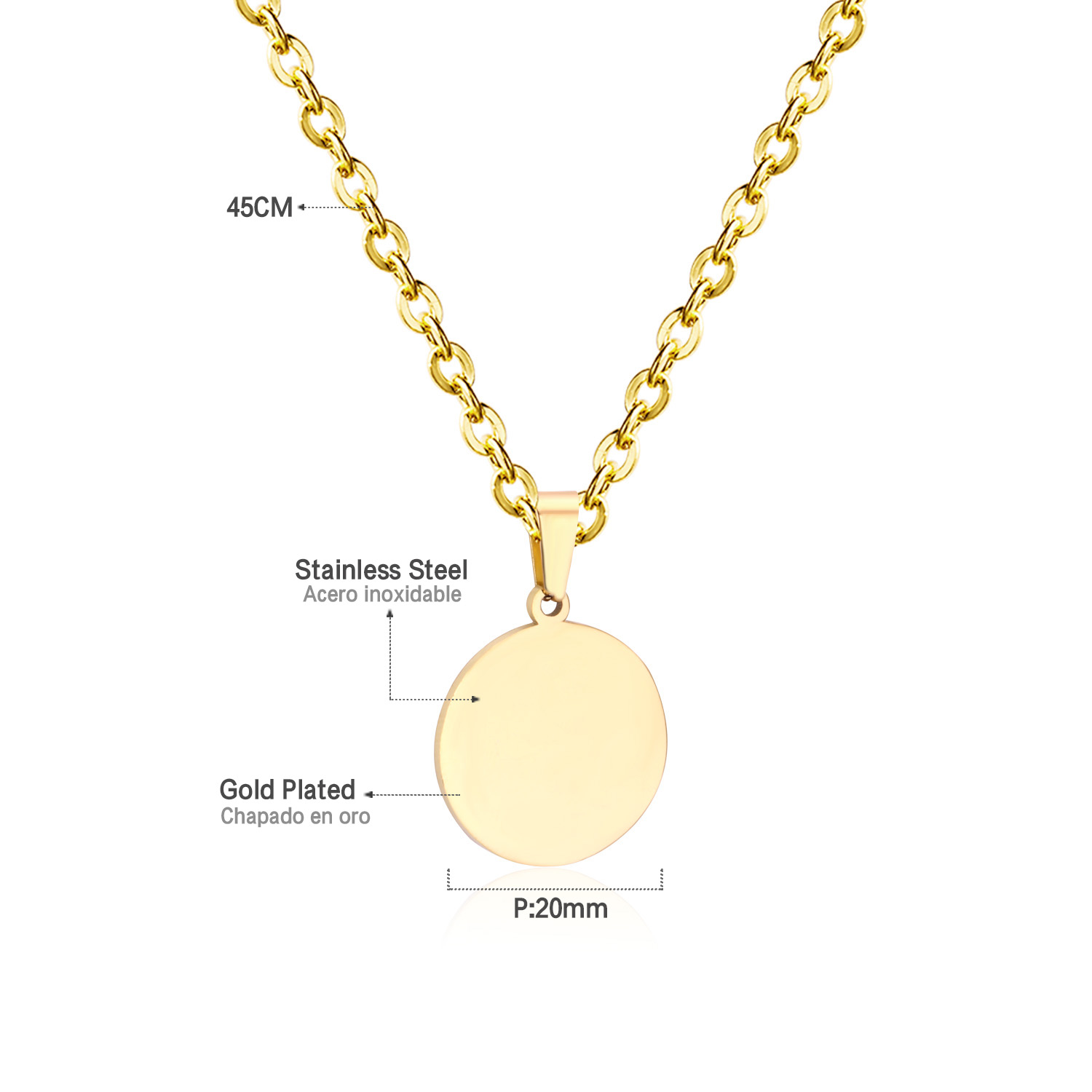 LUXUSTEEL Simple Tag Pendant N - Mens Fashion Discord review and price