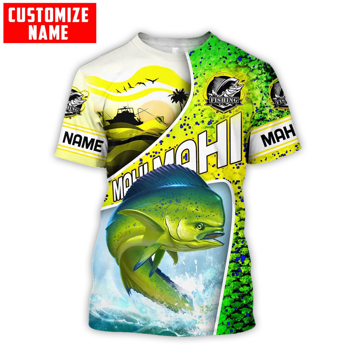 Custom name Mahi-mahi fishing  - Men'S Fashion Names review and price