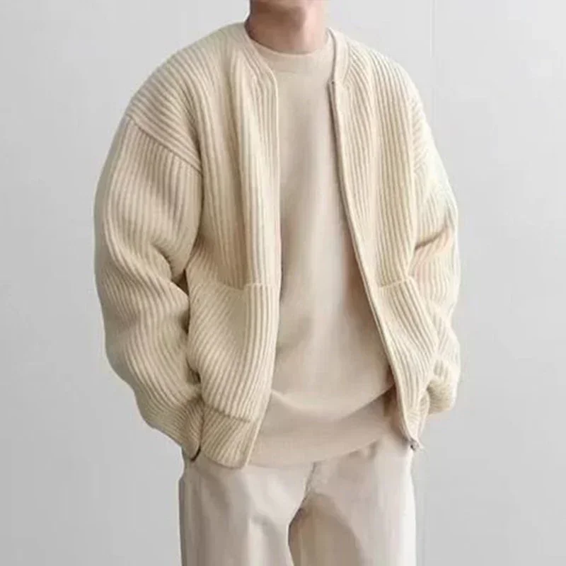 2026 Autumn Zipper-Up Knitted  - Men'S Fashion Zip Sweater review and price