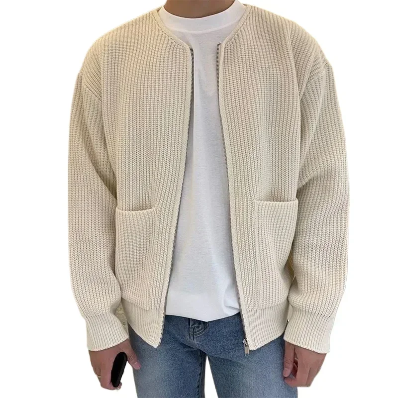 2026 Autumn Zipper-Up Knitted  - Men'S Fashion Zip Sweater review and price