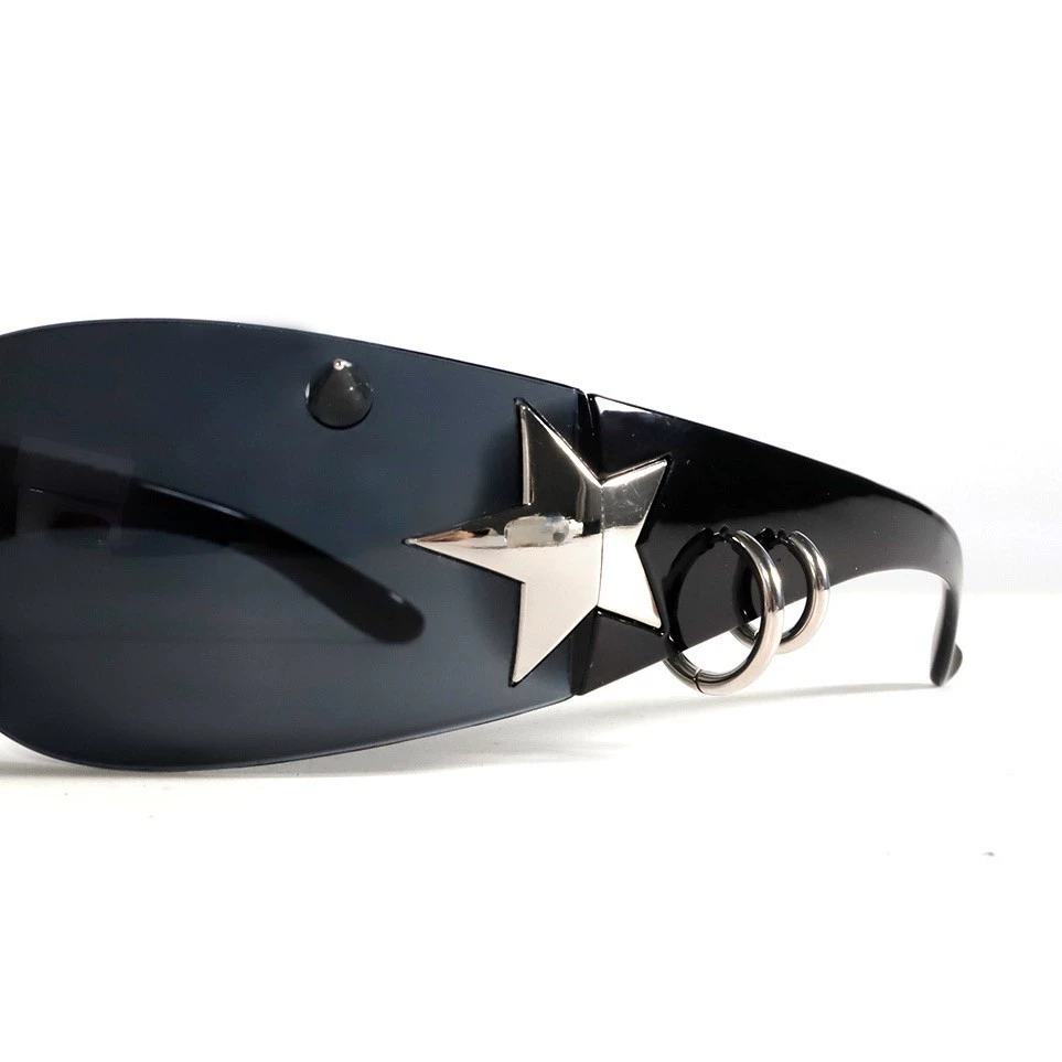 Rivet Punk Metal Star Frame Gl - Men'S Fashion Y2K review and price
