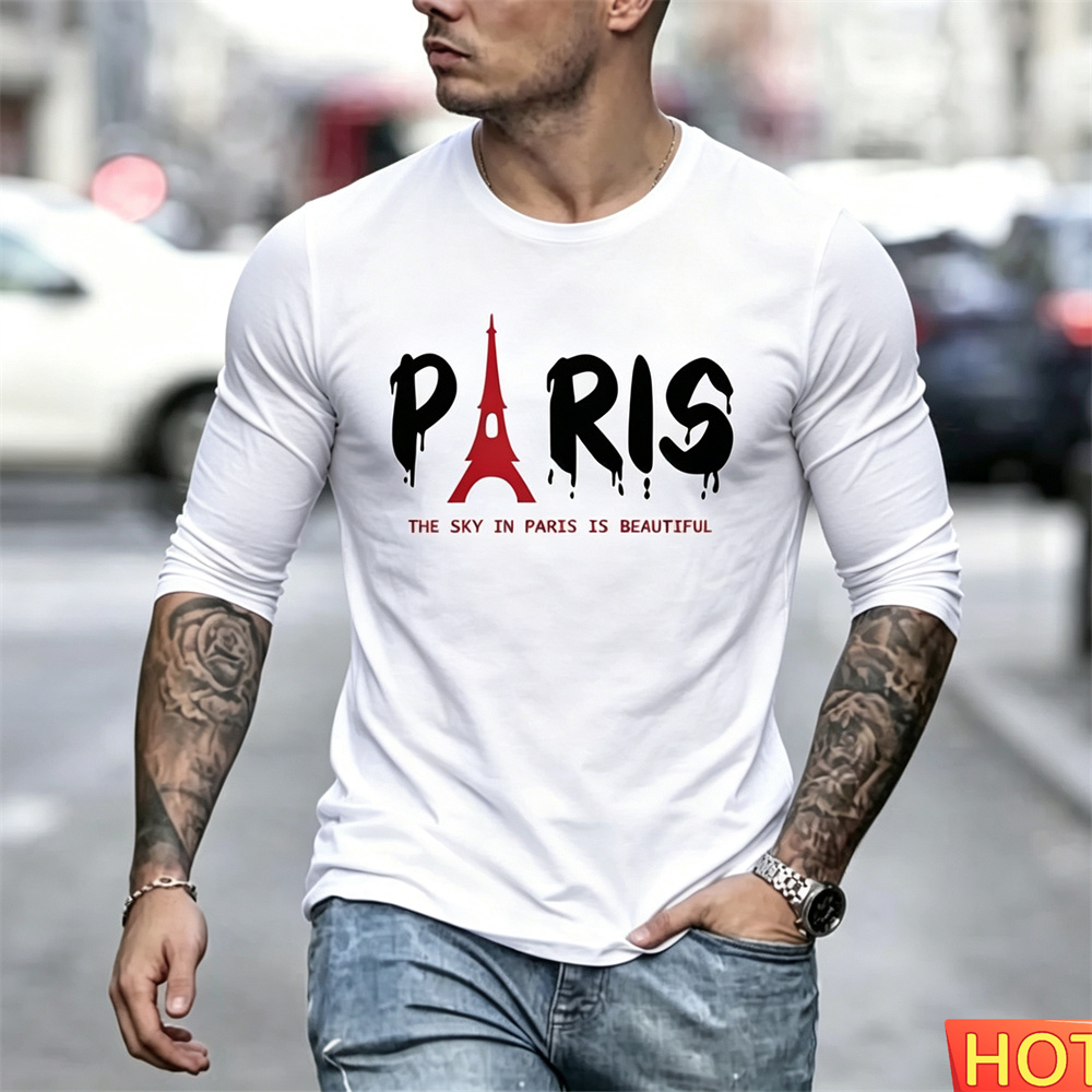 Autumn Men's Long Sleeved T-sh - Men'S Fashion Y2K review and price