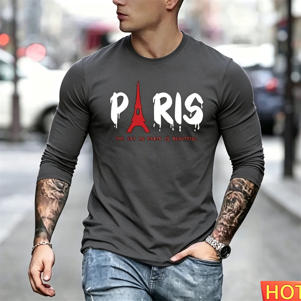 Autumn Men's Long Sleeved T-sh - Men'S Fashion Y2K review and price