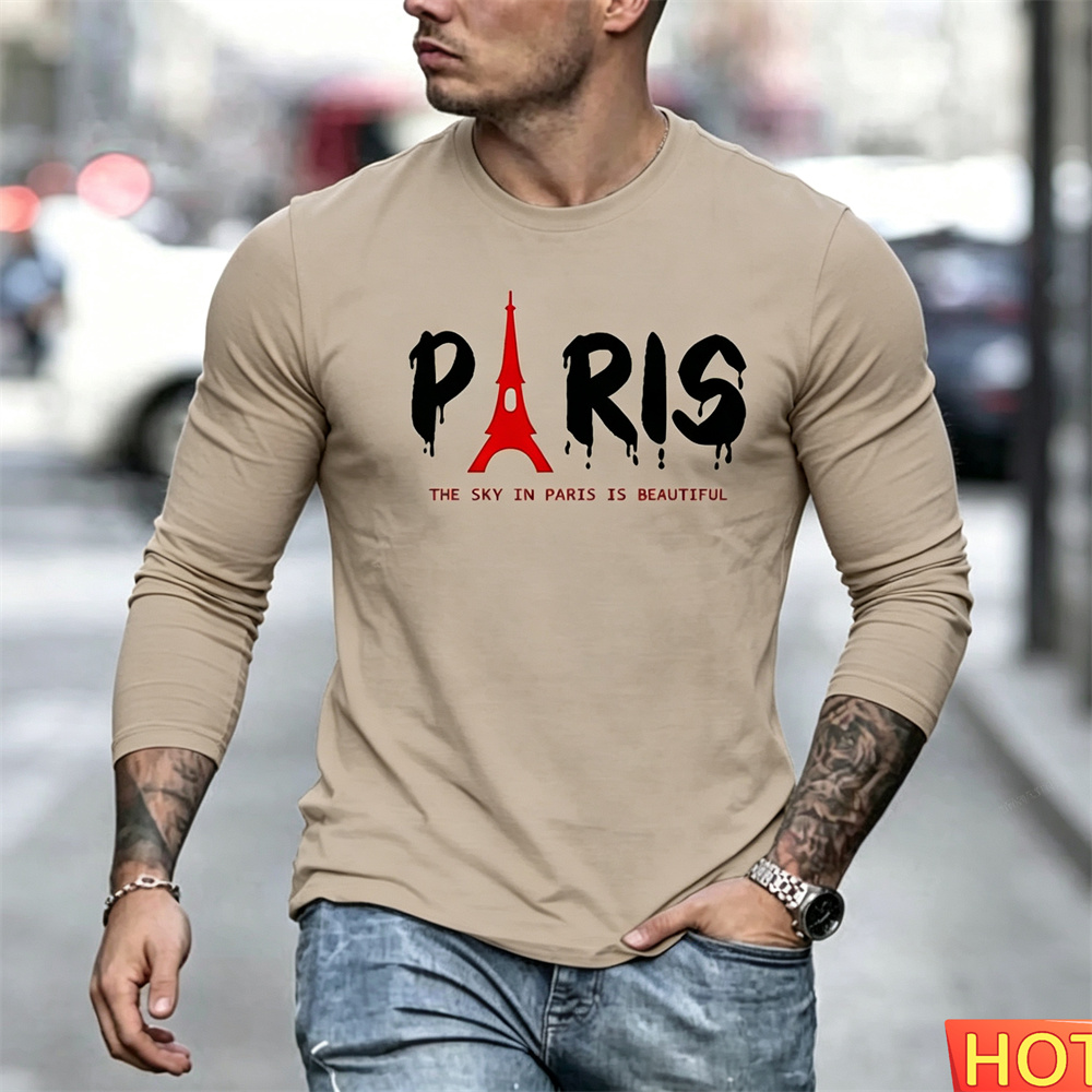 Autumn Men's Long Sleeved T-sh - Men'S Fashion Y2K review and price
