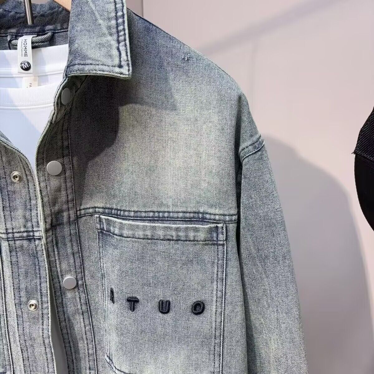 Vintage Clean fit Spring Autum - Jeans Shirt Fashion For Men review and price