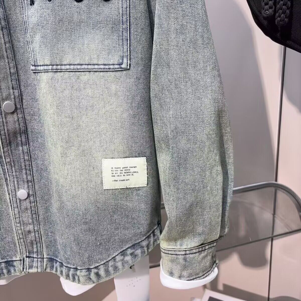 Vintage Clean fit Spring Autum - Jeans Shirt Fashion For Men review and price