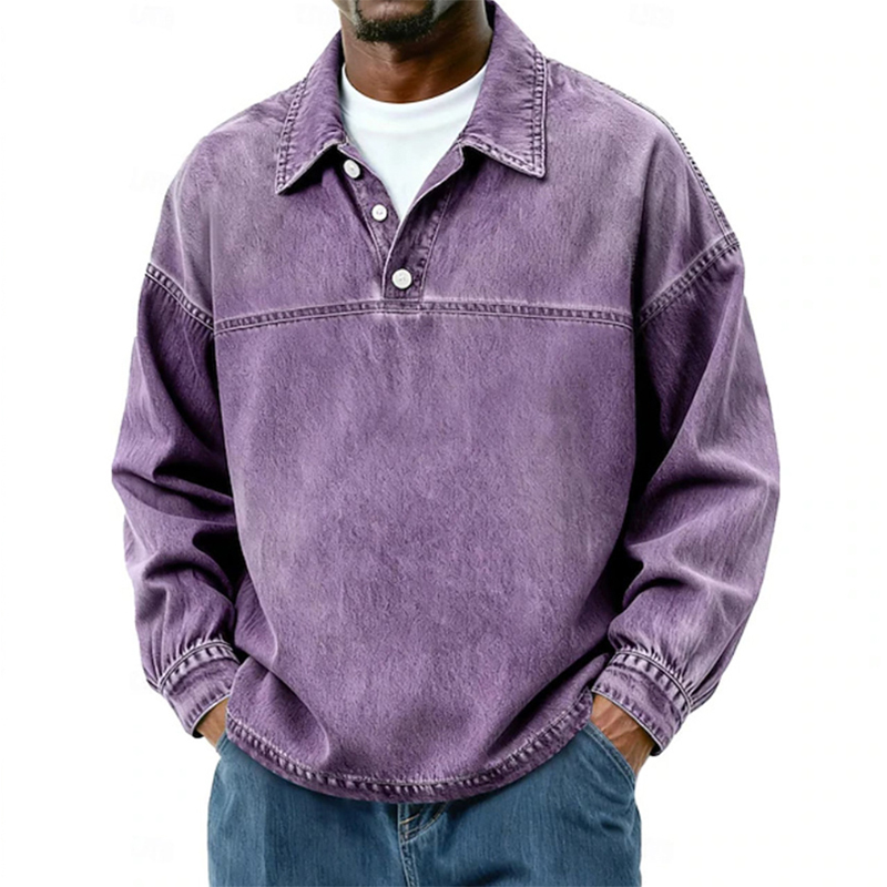 Fashionable Lapel Polo Shirts  - Jeans Shirt Fashion For Men review and price