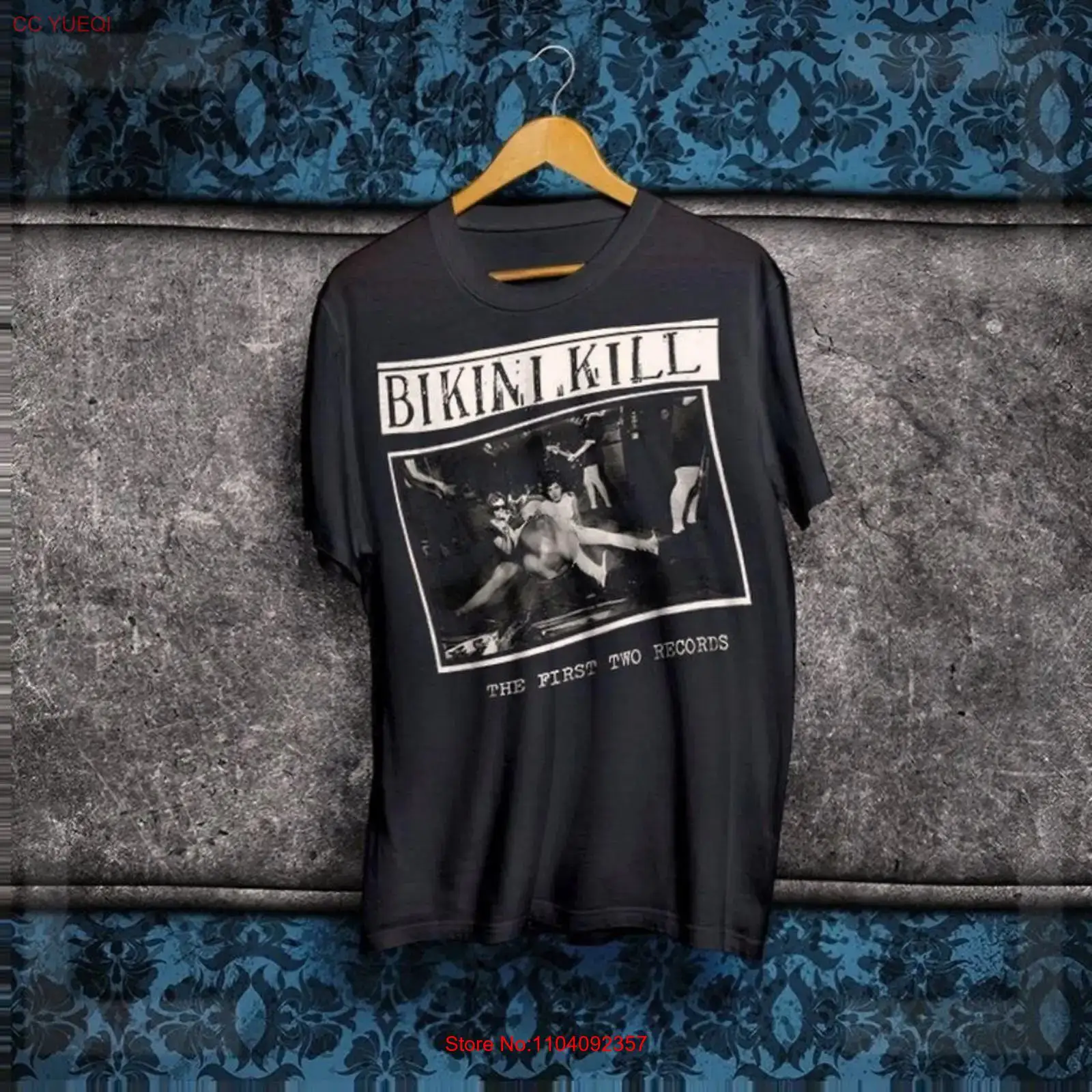 Bikini Kill T Shirt The First  - Mens Fashion Black Shirt review and price