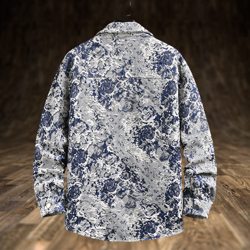 Spring Men's Lxury Denim Jacke - Jeans Shirt Fashion For Men review and price